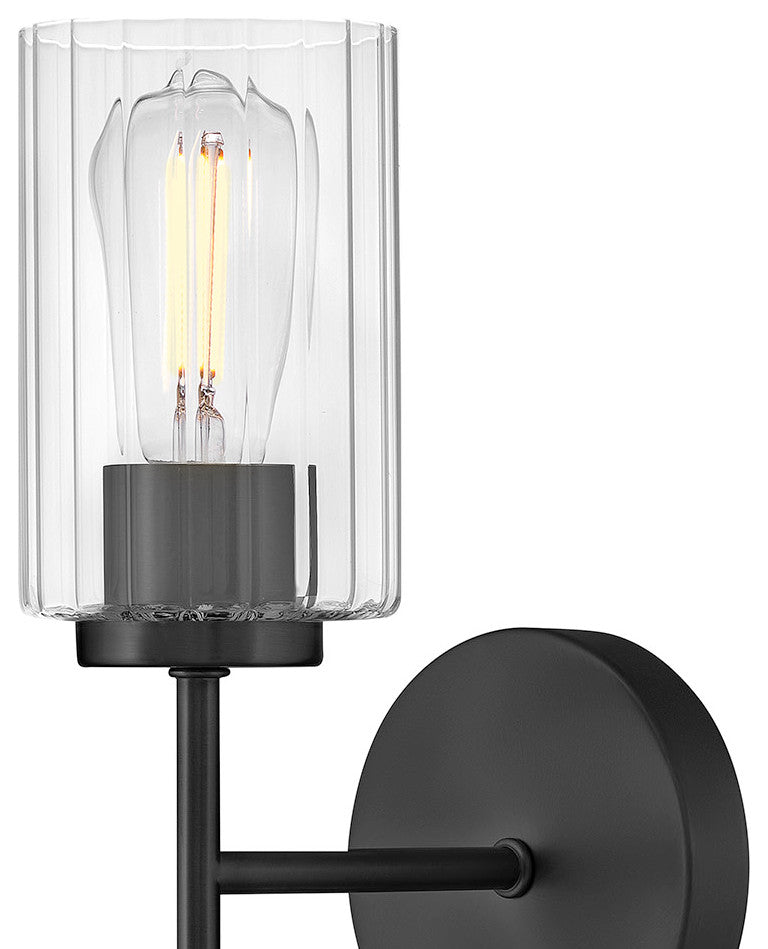 Lark Leta Medium Single Light Sconce, Black