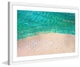 "White Umbrella Beach" Framed Painting Print, 36"x24"