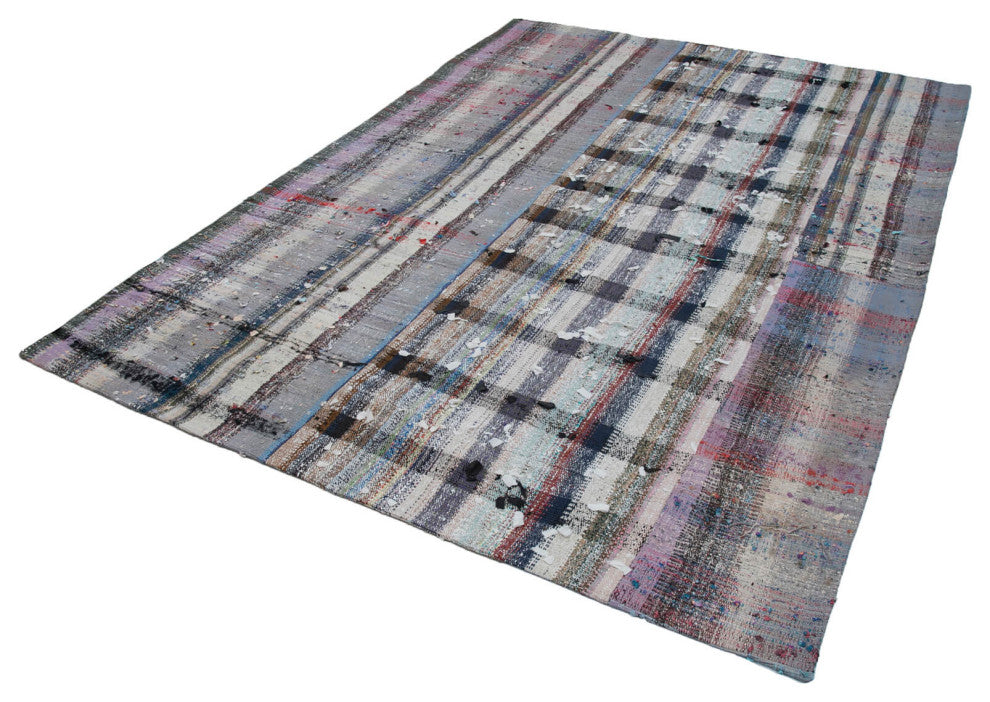 Rug N Carpet - Handmade Anatolian 7' 0'' x 10' 0'' Tribal Patchwork Kilim Rug