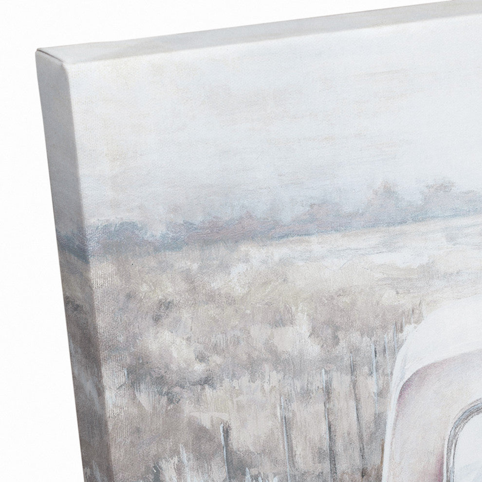 Flower Farm Truck 16x20 Canvas Wall Art