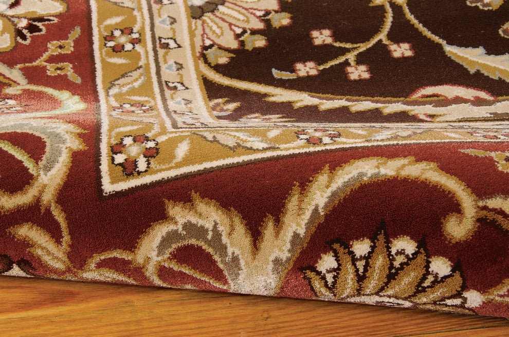 Nourison PERSIAN CROWN 178 DARK BROWN RUG