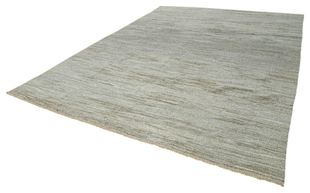 Rug N Carpet - Handmade Turkish 9' 10'' x 13' 4'' Modern Design Wool Kilim Rug