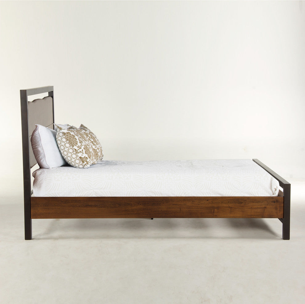 Glenwood Live Edge Acacia Wood Queen Bed