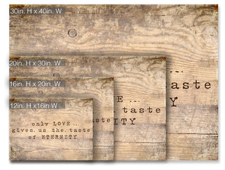 Ready2HangArt Inspirational 'Loving Eternity' Wrapped Canvas Wall Art