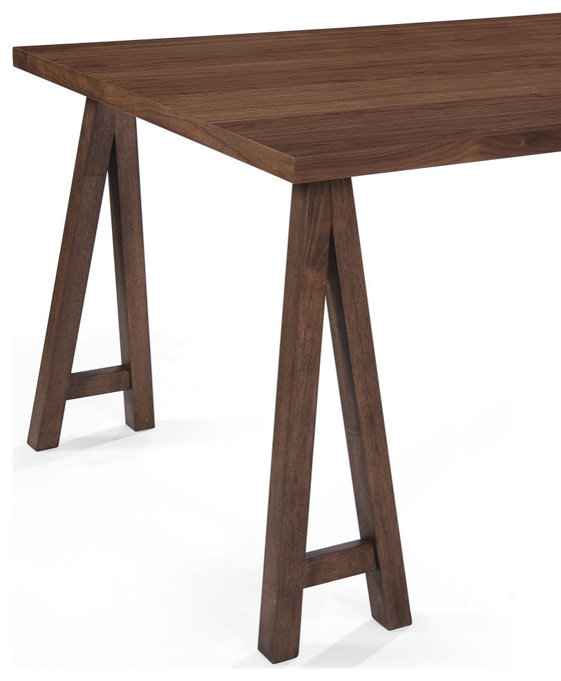 Dash Mid-Century Modern 7 Piece Dining Set, Walnut/Mint