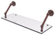 Prestige Skyline 24" Floating Glass Shelf, Antique Copper