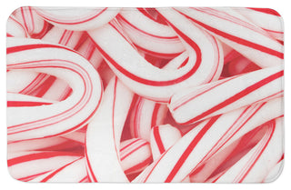Bold Candy Canes 34x21 Bath Mat
