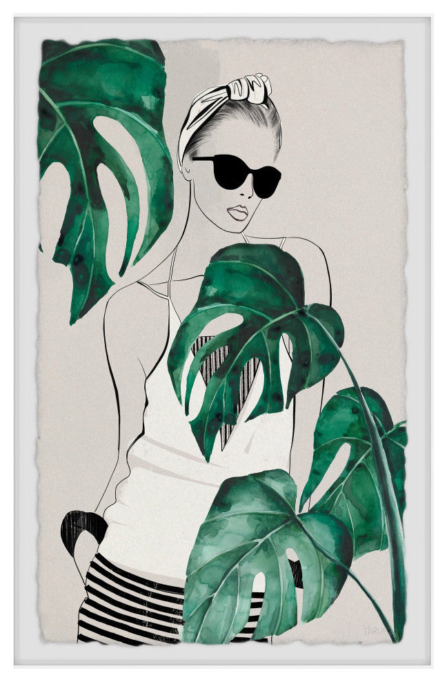 "Summer Girl" Framed Painting Print, 16x24