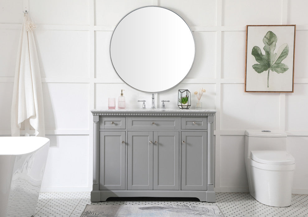Home Living 48" Single Bathroom Vanity, Gray
