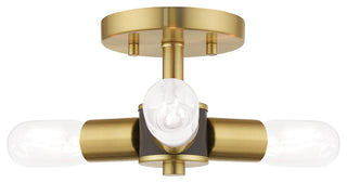 Livex Lighting Satin Brass 3-Light Ceiling Mount