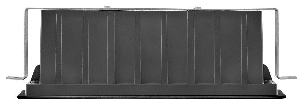Hinkley Sparta Dash 12V Led Large Louvered Brick Light, Stainless Steel Black