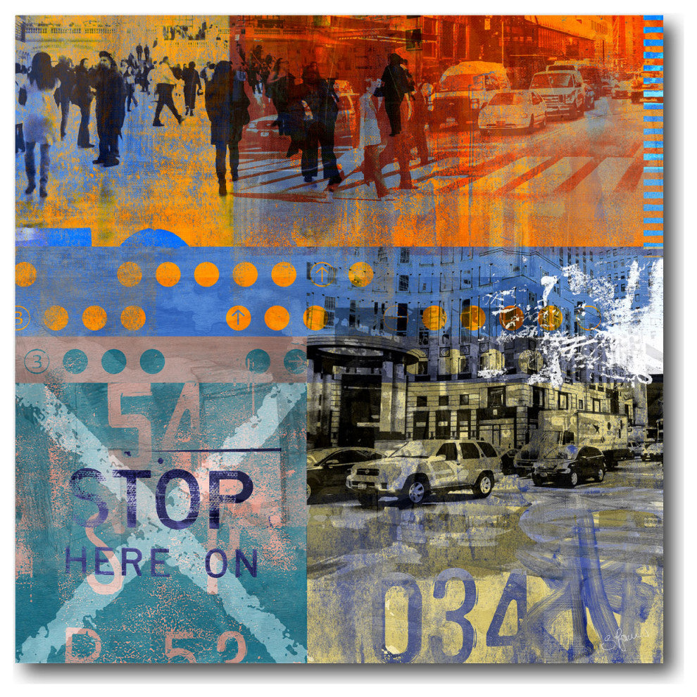 Courtside Market Move On xi 30"x30" Gallery-Wrapped Canvas Wall Art