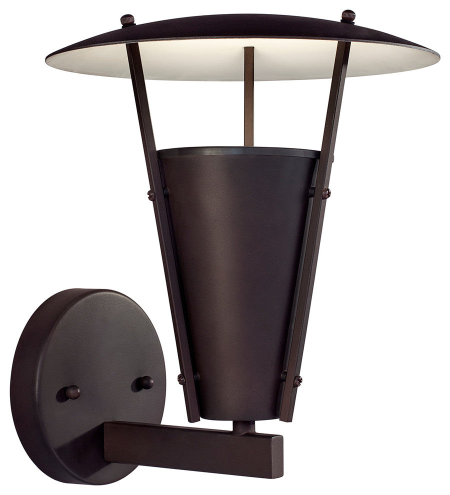 1 Light Outdoor Wall Lantern, Antique Bronze