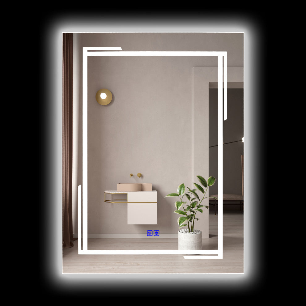 CHLOE Lighting LUMINOSITY Rectangular TouchScreen LED Mirror