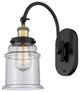 Innovations 918-1W-BAB-G184 Canton 1 Light 6.5" Sconce, Black Antique Brass