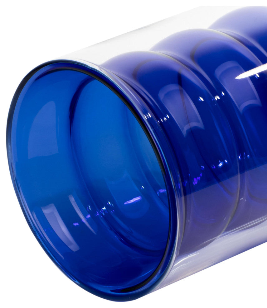 Waves Blue Water Glass, Set of 4