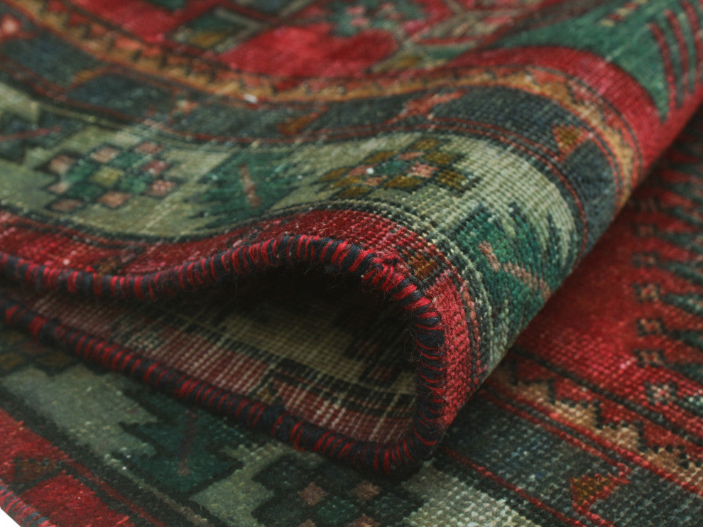 Vintage Distressed Perkin Red Runner
