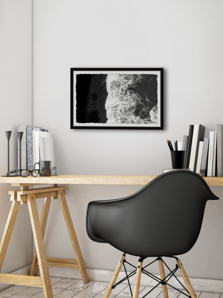 "Sun Sea Sand" Framed Painting Print, 30x20