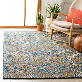 Safavieh Aspen Collection APN273 Rug, Blue/Gold, 5'x8'