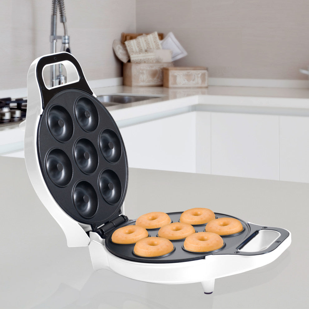 Mini Donut Maker Electric Baking Machine to Mold Little Doughnuts Using Batter