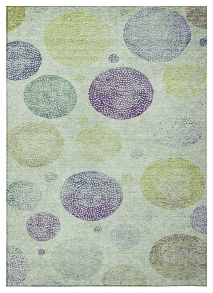 Machine Washable Indoor/Outdoor Chantille ACN1897 Aloe 10' x 14' Rug