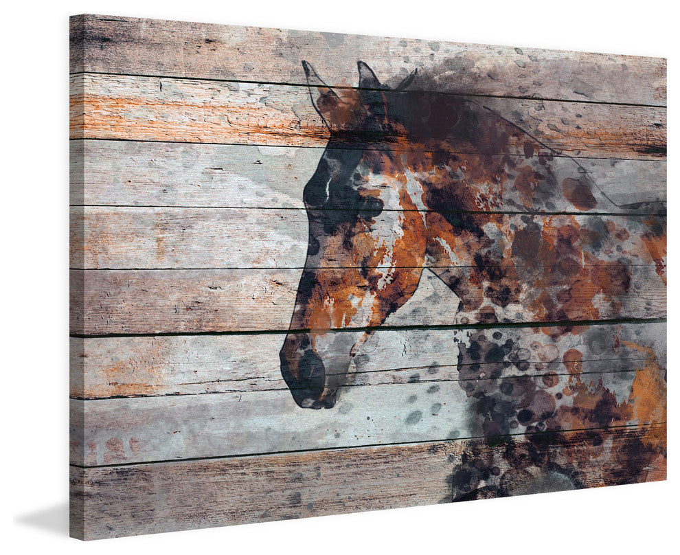 "Fire Horse" Art Print, 152x101 cm