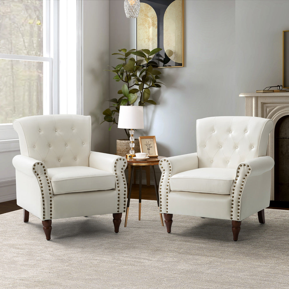 Cadmus Armchair Set of 2, Ivory