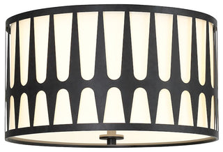 Royston Three Light Ceiling Mount in Black