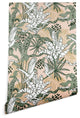 Deny Designs Marta Barragan Camarasa Jungle Drawing Wallpaper, Green, 2'x8'