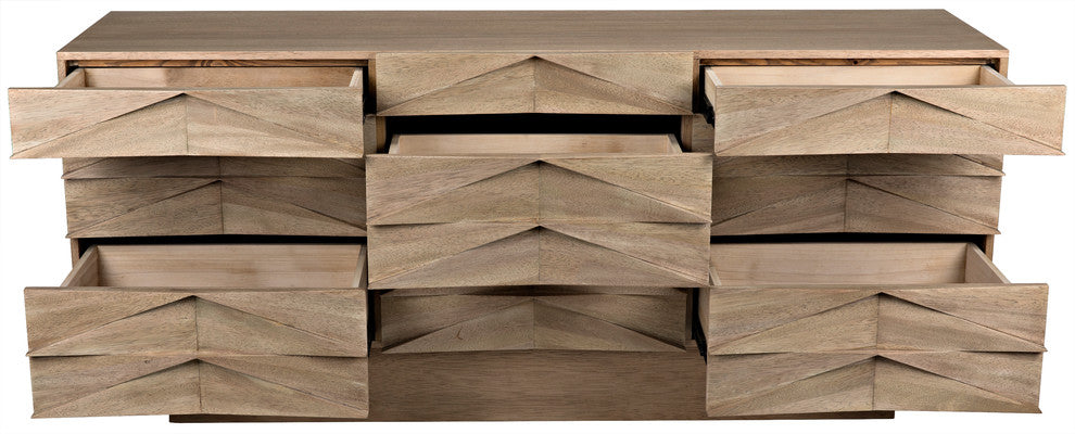 NOIR Furniture - Drake Sideboard, Washed Walnut - GCON306WAW
