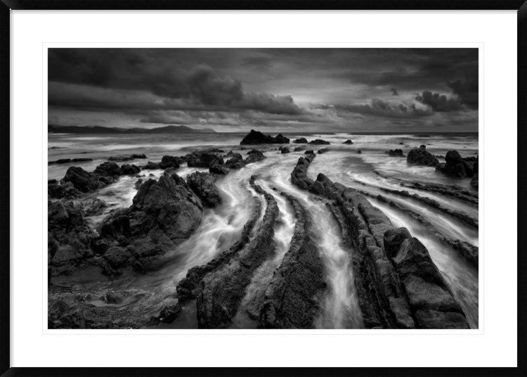 "Dark Barrika" Framed Digital Print by Antonio Carrillo Lopez, 44x31"