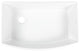 Austen Crisp White Fireclay 33" Single Bowl Bow Front Undermount Kitchen Sink