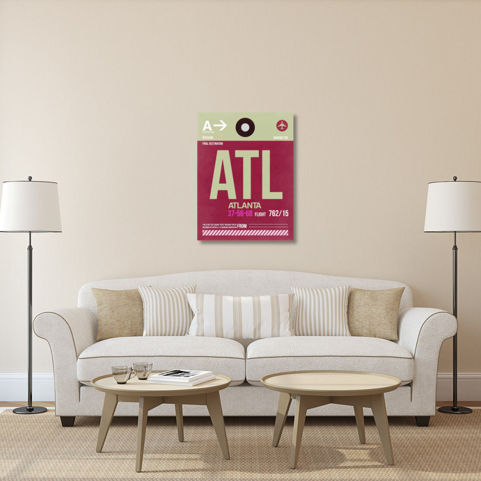 "ATL Atlanta Luggage Tag 2" Fine Art Print