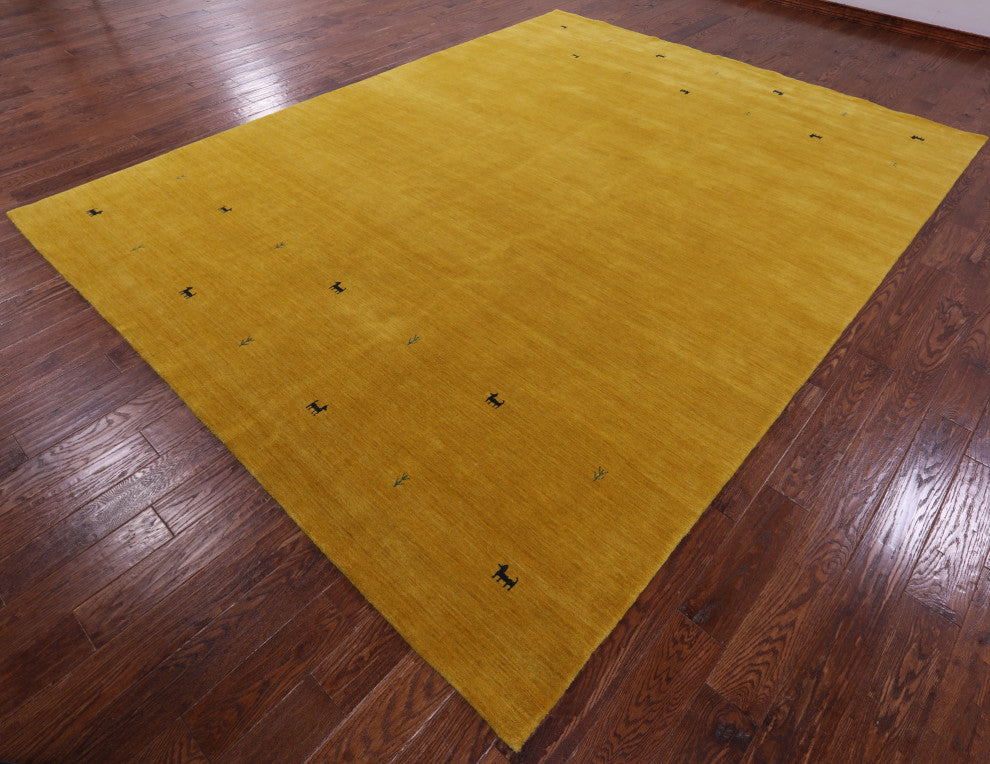 Persian Gabbeh Handmade Wool Rug 9' 0" X 12' 0" - Q15169