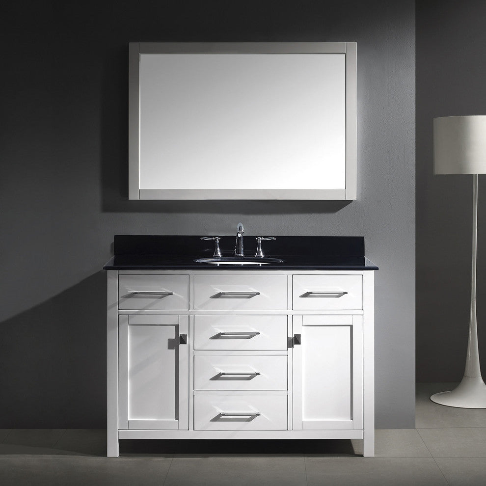 Virtu USA Caroline 48" Cabinet Only, White