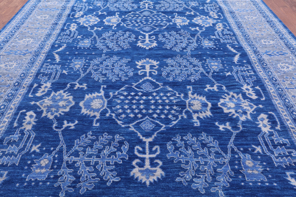Turkish Oushak Handmade Wool Rug 10' 3" X 14' 1" - Q13565