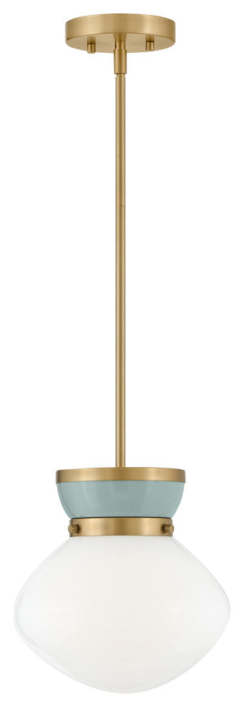 Lark Lucy Pendant Light, Lacquered Brass, 10.0"