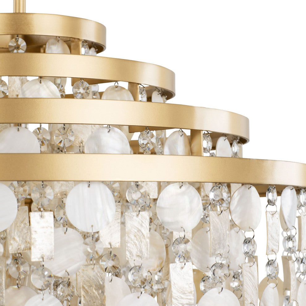 Kalani 10-Lt Chandelier - French Gold