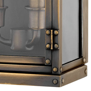 Hinkley Hamilton Medium Wall Mount Lantern, Dark Antique Brass