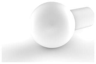 1" Cabinet Knob, Matte White