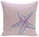 Polyester Decorative Pillow, Starfish, 16"x16"
