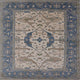 Ahgly Company Indoor Square Mid-Century Modern Area Rugs, 7' Square