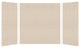 Transolid SaraMar 36in X 60in X 60in Glue to Wall 3-Piece Tub Wall Kit, Cashew