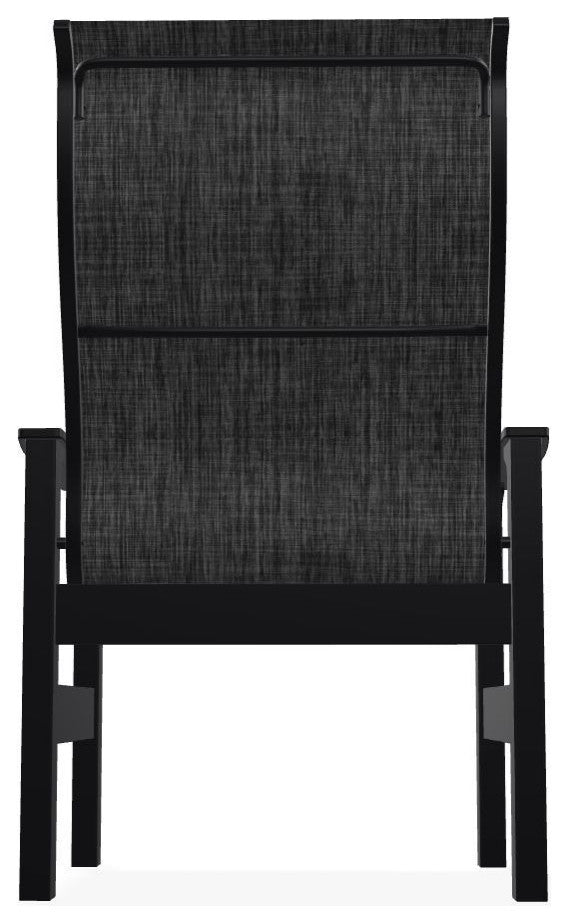 Leeward Sling Outdoor Armchair, Augustine Shadow/Black