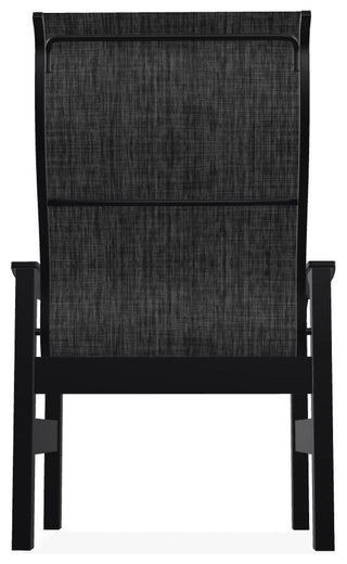 Leeward Sling Outdoor Armchair, Augustine Shadow/Black