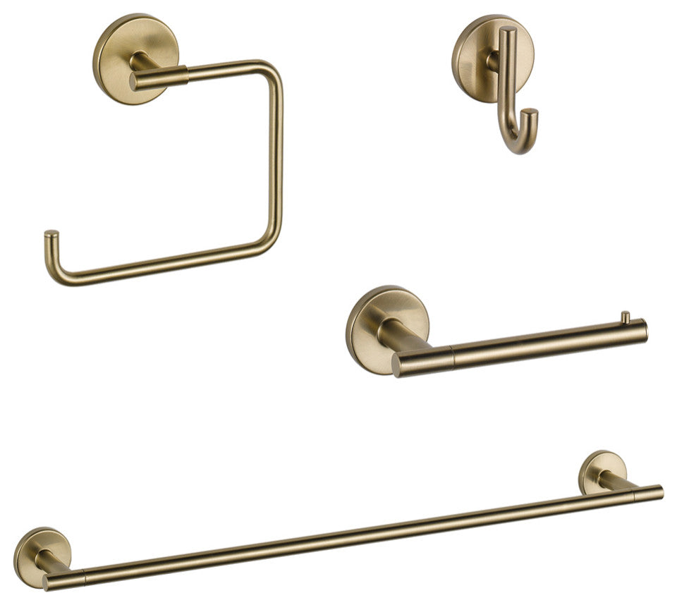 Delta Trinsic 4-Piece Accessory Kit, Champagne Bronze