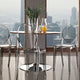 Modern Contemporary Kitchen Dining Side Chair Smoked Clear, Outdoor or Indoor