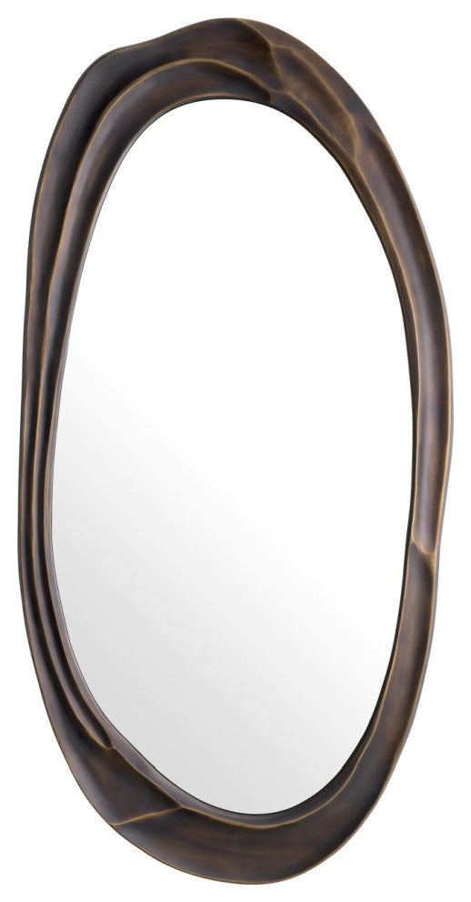 Organic Bronze Framed Mirror | Eichholtz Karma, Large