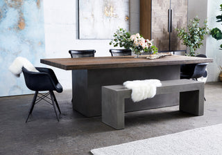 Lazarus Outdoor Bench Grey
