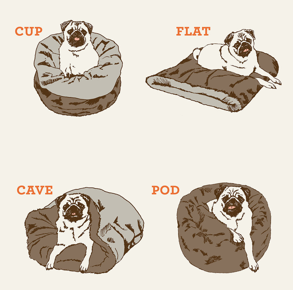 Snuggle Bed, Truffle Brown, Large